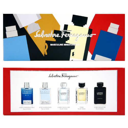 Salvatore Ferragamo 男性小香禮盒五入組